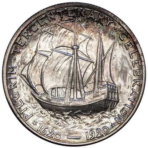 1920 Pilgrim Silver Commemorative Half Dollar - Brilliant Uncirculated