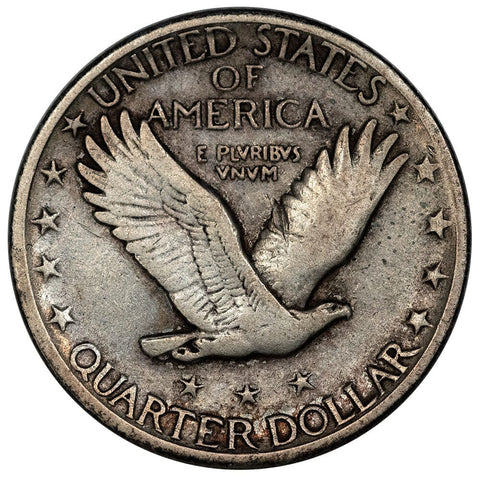 1920-D Standing Liberty Quarters - Fine+ Details