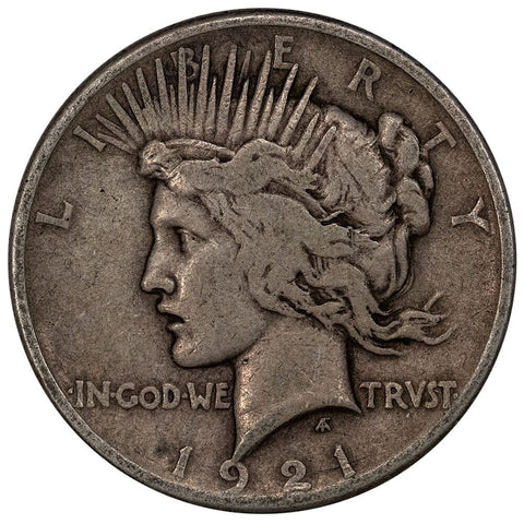 1921 High Relief Peace Dollar - Fine Detail