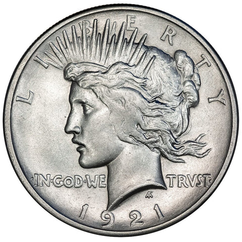 1921 High Relief Peace Dollar - About Uncirculated