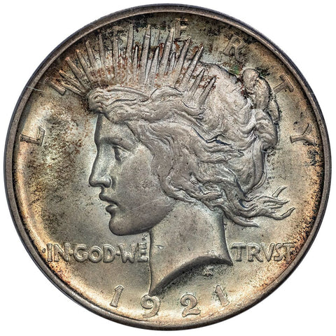 1921 High Relief Peace Dollar - PCGS MS 64 - Choice Brilliant Uncirculated