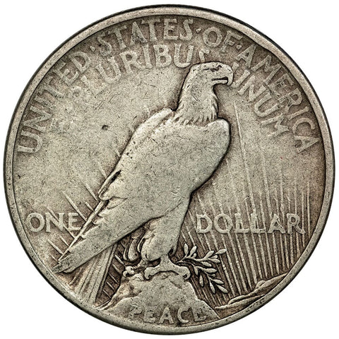 1921 High Relief Peace Dollar - Very Good