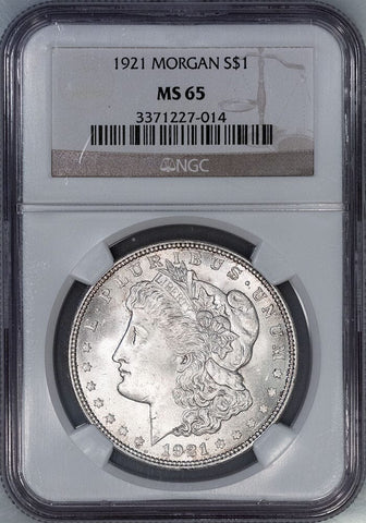1921 Morgan Dollar - NGC MS 65 - Gem Brilliant Uncirculated