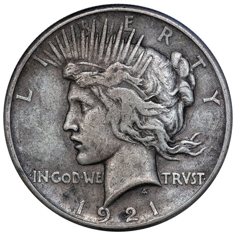 1921 High Relief Peace Dollar - Very Fine
