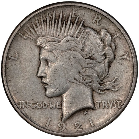 1921 High Relief Peace Dollar - Very Fine