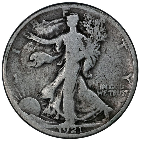 Key-Date 1921 Walking Liberty Half - Very Good