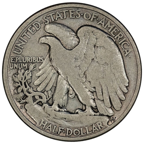 1921-D Walking Liberty Half Dollar - Very Good