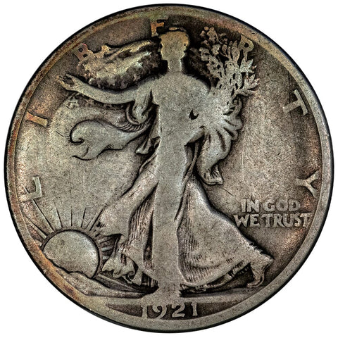 1921-D Walking Liberty Half Dollar - Very Good Details