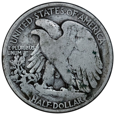 Key-Date 1921-D Walking Liberty Halves - Very Good Details