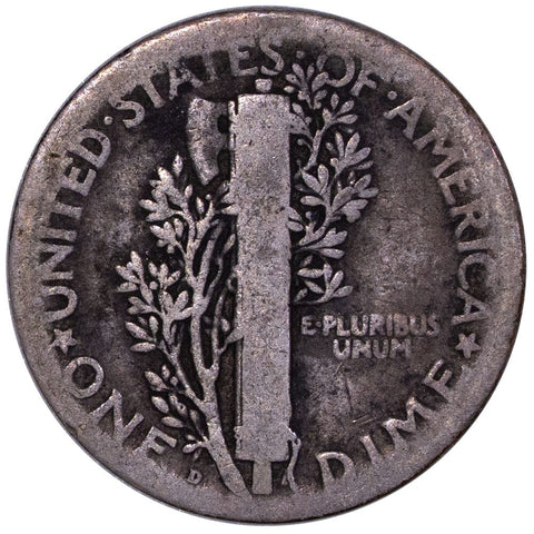 1921-D Mercury Dime - Good - Key Date