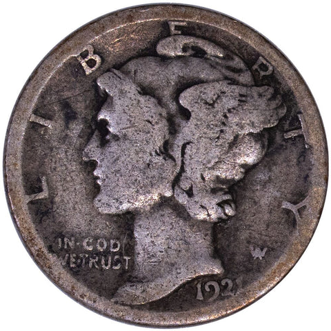 1921-D Mercury Dime - Good - Key Date