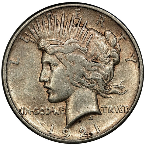 1921 High Relief Peace Dollar - Extremely Fine Details
