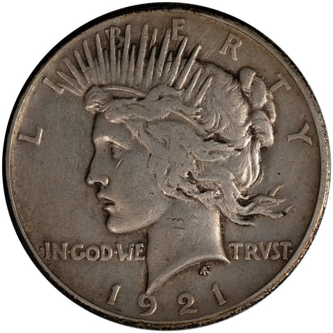 1921 High Relief Peace Dollar - Very Fine