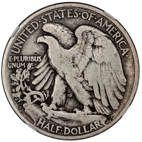 Semi-Key 1921-S Walking Liberty Half Dollar - NGC Fine 12