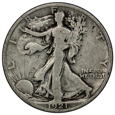 1921-S Walking Liberty Half Dollar - Very Good