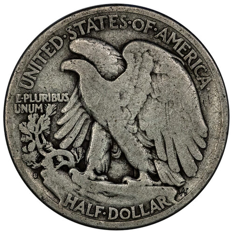 1921-S Walking Liberty Half Dollar - Very Good