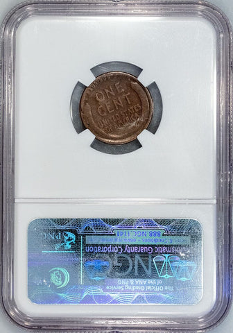 1922 No D Weak Reverse Lincoln Wheat Cent - NGC VF 20 BN