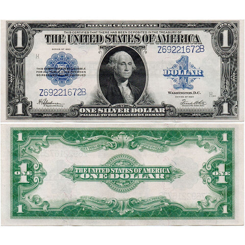 1923 $1 U.S. Large Size Silver Certificates Fr. 237 - Crisp Uncirculated