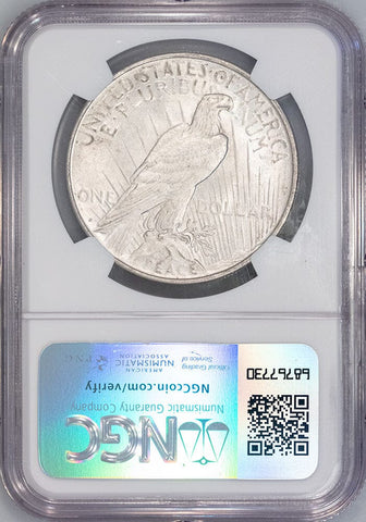 1923-D Peace Dollar - NGC AU 58 - Choice About Uncirculated