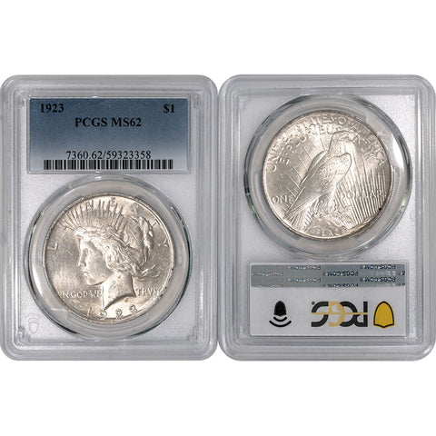 1923 Peace Dollar - PCGS MS 62 - Choice Brilliant Uncirculated
