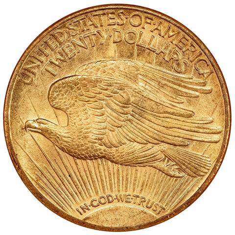 1924 $20 Saint Gaudens Double Eagle Gold Coin - NGC MS 63 - Choice Uncirculated