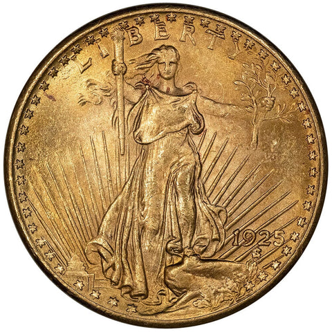 1925 $20 Saint Gauden's Gold Double Eagle - Brilliant Uncirculated