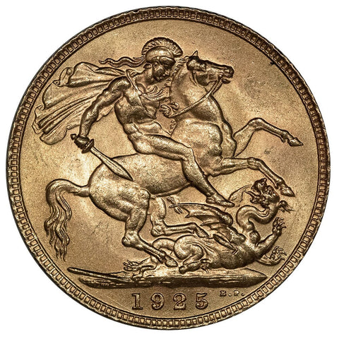 1925 South Africa George V Gold Sovereign KM.820 - Brilliant Uncirculated