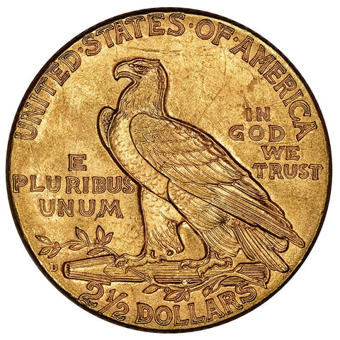 1925-D $2.5 Indian Quarter Eagle Gold Coin - About Uncirculated+
