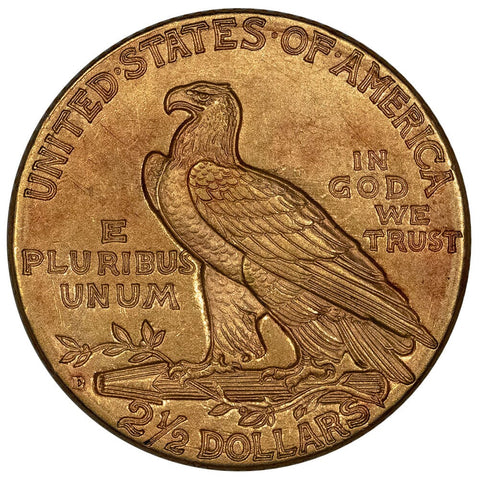 1925-D $2.5 Indian Gold Coin - About Uncirculated