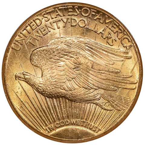 1927 $20 Saint Gaudens Double Eagle Gold Coin - NGC MS 63 - Choice Uncirculated