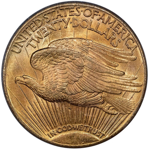 1927 $20 Saint Gaudens Double Eagle Gold Coin - PCGS MS 63 - Choice Uncirculated