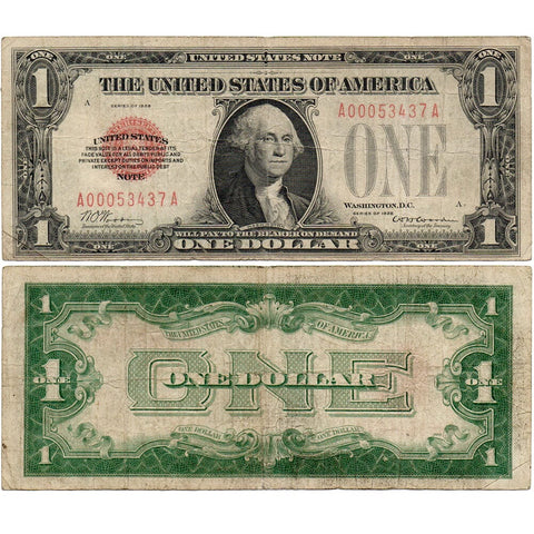 1928 $1 'Funnyback' Legal Tender Note Fr. 1500 - Fine