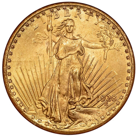 1928 $20 Saint Gauden's Double Eagle - NGC MS 63