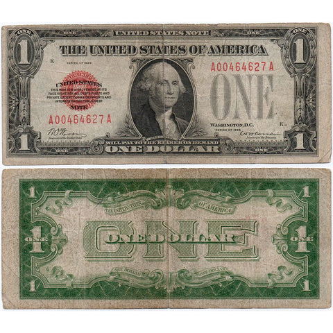 1928 $1 'Funnyback' Legal Tender Note Fr. 1500 - Fine