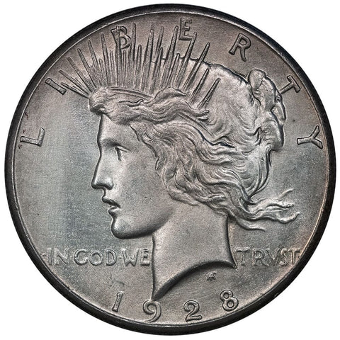 Kay-Date 1928 Peace Dollar - Uncirculated Details