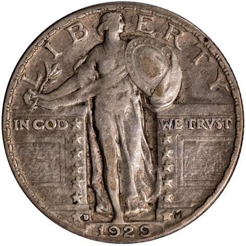 1929-D Standing Liberty Quarter - Very Fine+