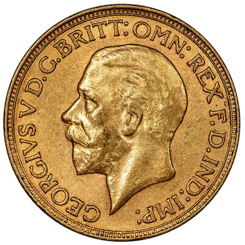 1930 South Africa George V Gold Sovereign KM.A22 - About Uncirculated