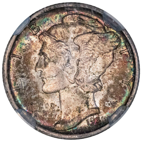 1931-D Mercury Dime - NGC MS 66 FB - Gem Uncirculated Full Bands
