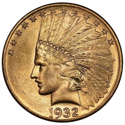 1932 $10 Indian Gold Coin - Brilliant Uncirculated