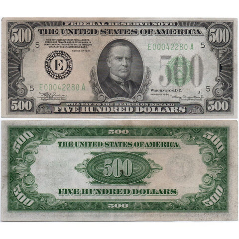 1934 $500 Federal Reserve Note Richmond District (E) Fr. 2201-E - About Uncirculated Details