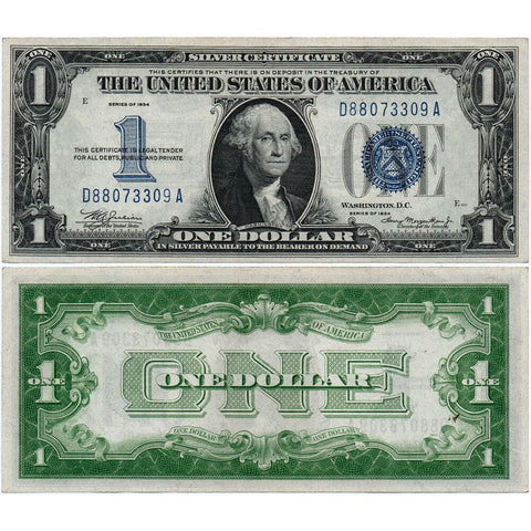 1934 $1 "Funnyback" Silver Certificate Fr. 1606 - Crisp Uncirculated