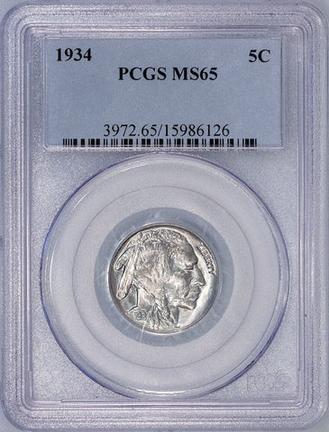 1934 Buffalo Nickel - PCGS MS 65 - Gem Brilliant Uncirculated