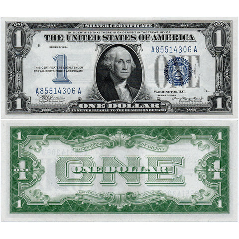 1934 $1 "Funnyback" Silver Certificate Fr. 1606 - Crisp Choice Uncirculated