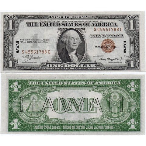 1935-A $1 Hawaii World War 2 Emergency Issue Silver Certificate Fr. 2300 - Crisp Uncirculated