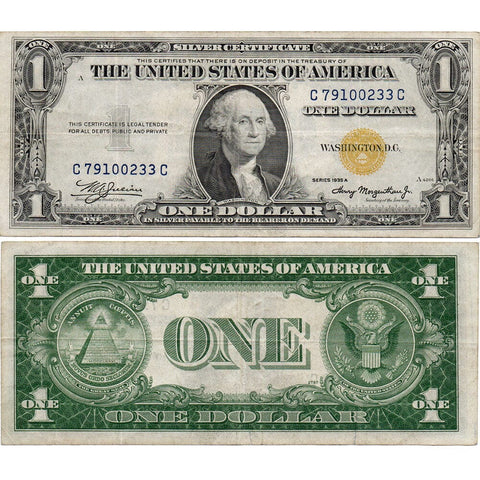1935-A $1 North Africa Emergency Issue Silver Certificate, FR. 2306 - Crisp Very Fine