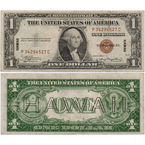 1935-A $1 Hawaii Emergency Issue Silver Certificate, FR. 2300 - Very Fine