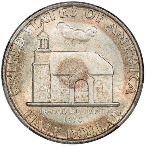 1936 Delaware Silver Commemorative Half Dollar - PCGS MS 67 CAC