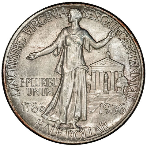 1936 Lynchburg, Virginia Silver Commemorative Half Dollar - Choice Uncirculated