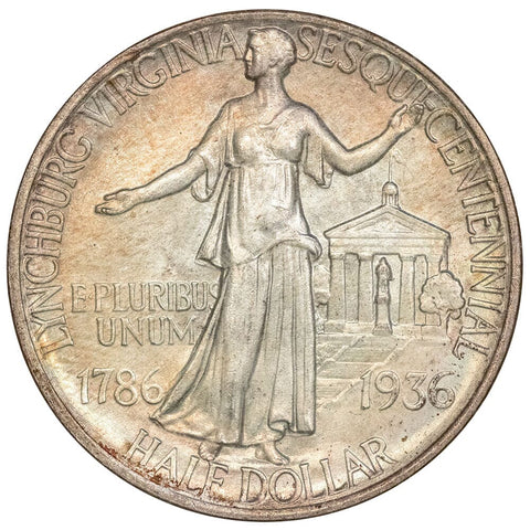 1936 Lynchburg, Virginia Silver Commemorative Half Dollar - NGC MS 67 - Superb Gem
