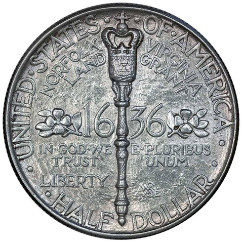 1936 Norfolk, Virginia Silver Commemorative Half Dollar - Choice Uncirculated